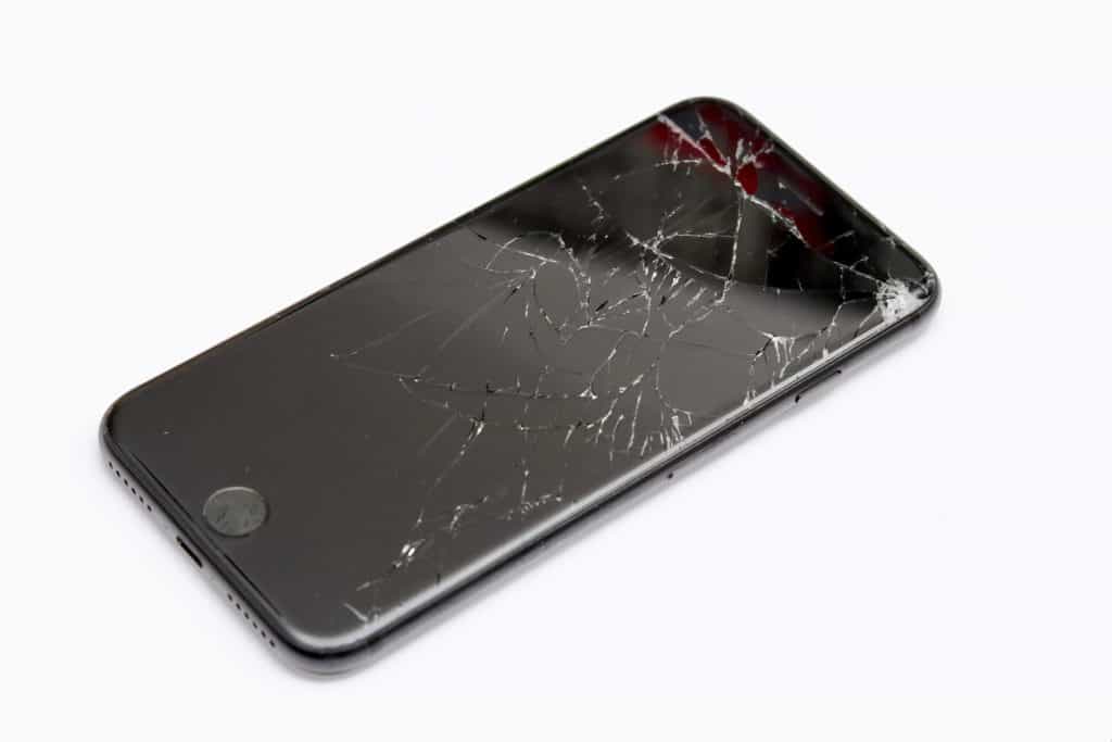 Cracked phone in need of screen repair